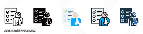 Triage icon multiple style 
