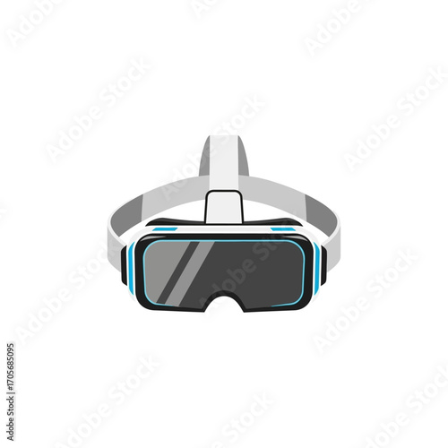 Modern virtual reality headset for immersive gaming and entertainment.