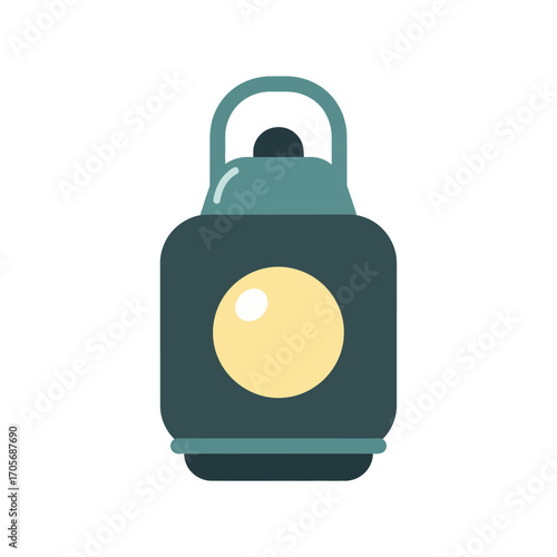 Vintage Lantern Illustration with a Warm Glow.