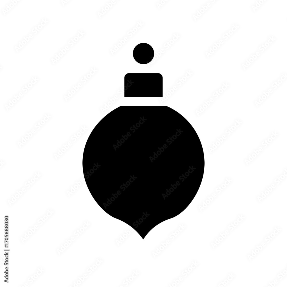 Obraz premium bauble glyph icon
