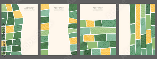 tuscany field farm eco design with grape vineyard and tea detail. abstract texture illustration shows sustainable hill view. brochure vector graphic creates natural landscape with agriculture art
