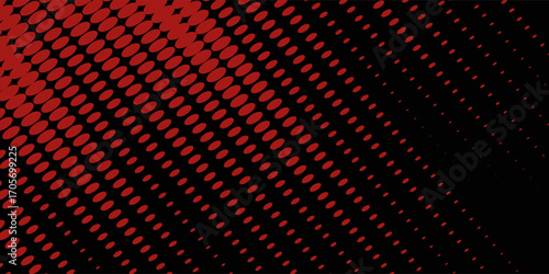 Red halftone dots blue color pattern gradient grunge texture background. Dot pop art comic sport style vector illustration. Eps10