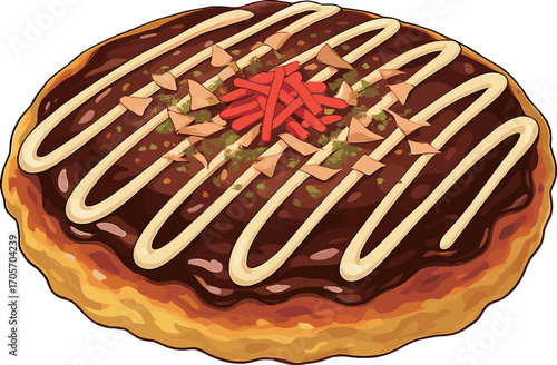 お好み焼きのイラスト