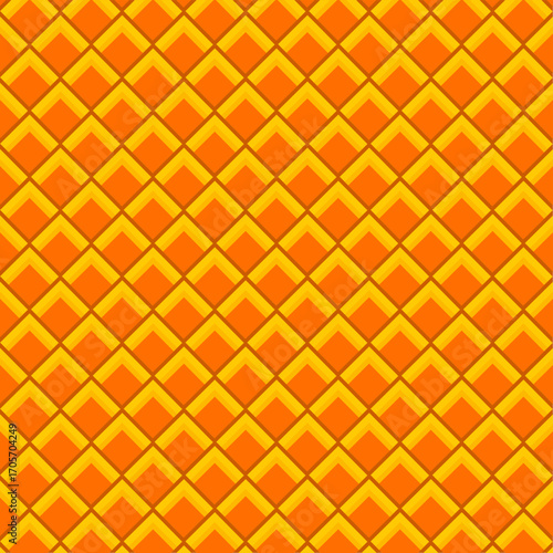 Pineapple texture Pattern Background. Pineapple Seamless Pattern. Tropical Fruit Peel Vector Background