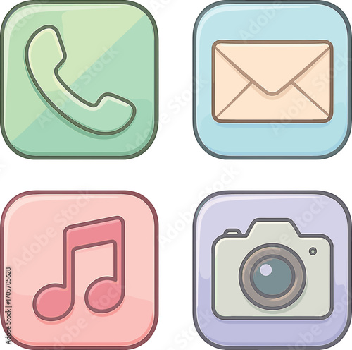 よく使う系のスマホのアイコン