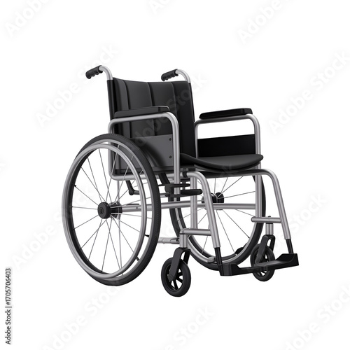 wheelchair isolated on white background