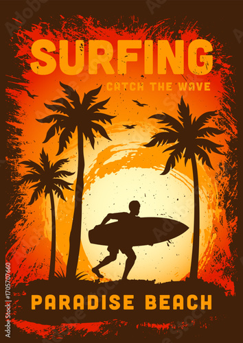 Catch the wave at Paradise Beach during sunset