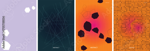Modern Gradient Vector Poster Template Background