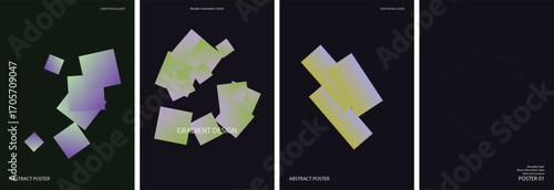 Modern Gradient Vector Poster Template Background
