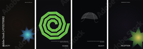 Modern Gradient Vector Poster Template Background