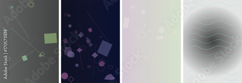 Modern Gradient Vector Poster Template Background