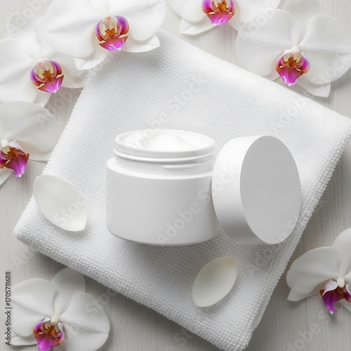 Sophisticated skincare presentation showcasing wellness and pampering moments