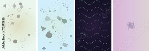 Modern Gradient Vector Poster Template Background