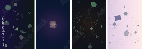Abstract Geometric Vector Poster Background Design