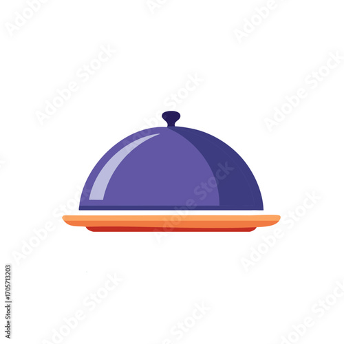 Restaurant Cloche Food Presentation Illustration Service Tray