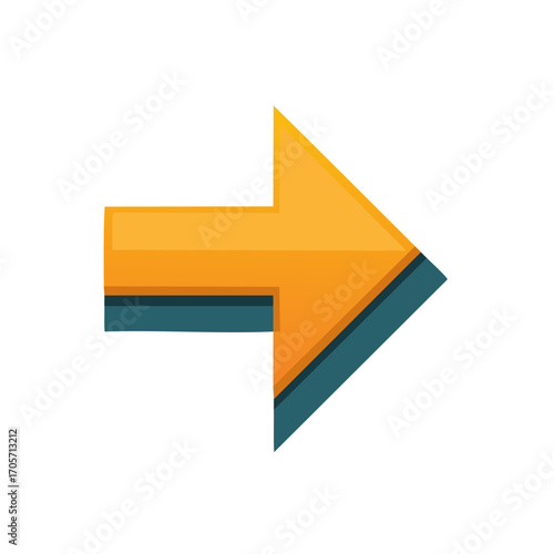Free Download Forward moving arrow pointer icon with layered design element for directional instructions or navigation purposes - GFXLoad