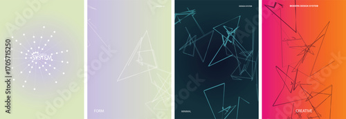Abstract Geometric Vector Poster Background Design