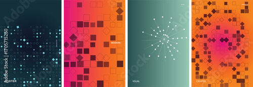 Abstract Geometric Vector Poster Background Design