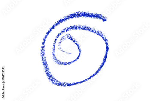 Electric Blue Spiral Abstract Art Design Against Dark Black Backdrop