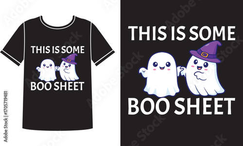 This is boo sheet t-shirt design concept