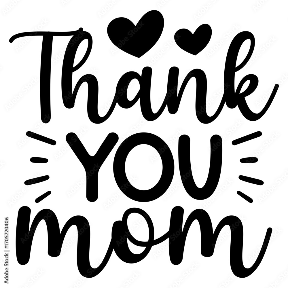 Obraz premium Thank you mom