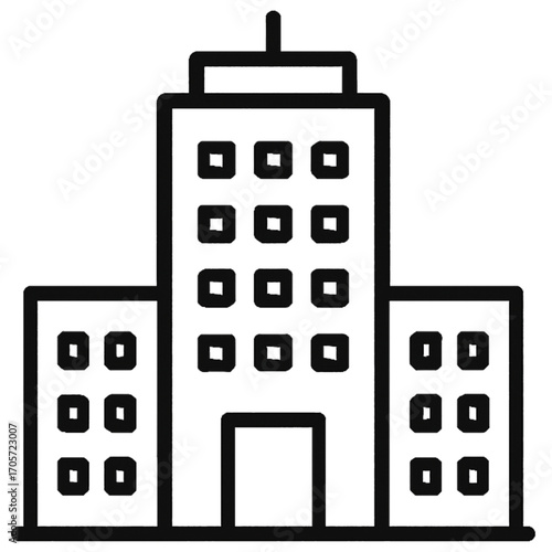 Office Building Icon – Skyscraper Corporate Business Vector