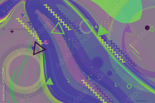 Abstract geometric background with colorful elements. Vector illustration. Eps 10.	
