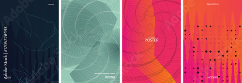 Abstract Geometric Vector Poster Background Design
