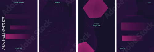 Abstract Geometric Vector Poster Background Design