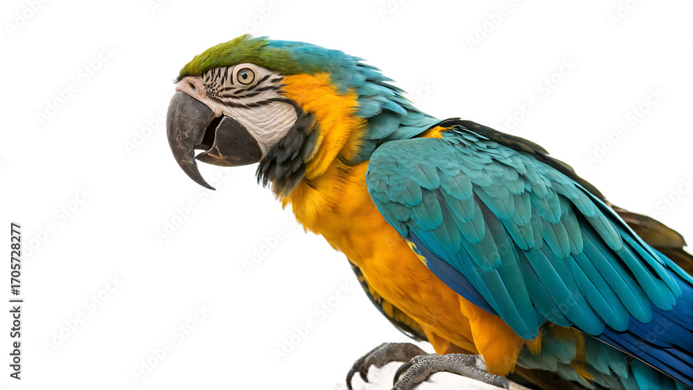 Fototapeta premium blue and yellow macaw