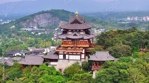 ‌Scenic view of Dongpo Pavilion in Yixing, Wuxi City, Jiangsu Province, China‌