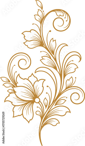 Elegant Floral Swirl Design