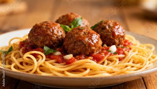 spaghetti with meatballs