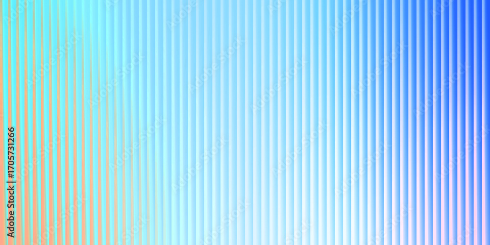 Fototapeta premium Vertical Gradient Stripes Background Orange Blue Cyan