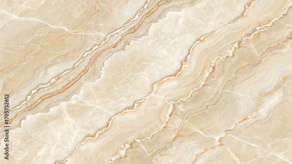 Obraz premium Elegant beige marble texture with natural veining