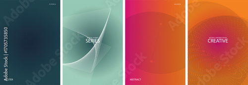 Abstract Geometric Vector Poster Background Design