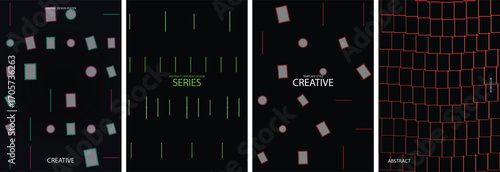 Abstract Geometric Vector Poster Background Design