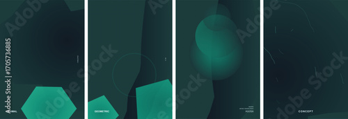 Abstract Geometric Vector Poster Background Design