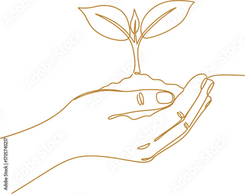 Gentle Hand Nurturing a New Beginning