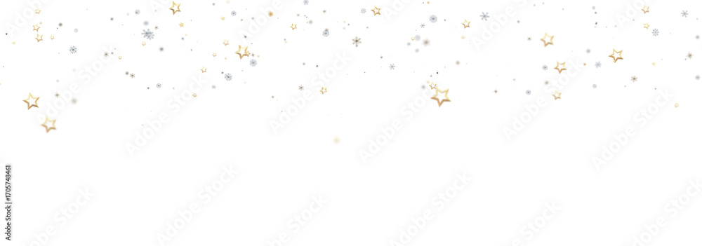 Obraz premium Elegant background with gold and silver stars, ideal for holidays and celebrations.