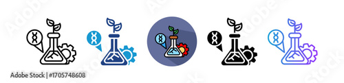 Biotechnology multiple icon