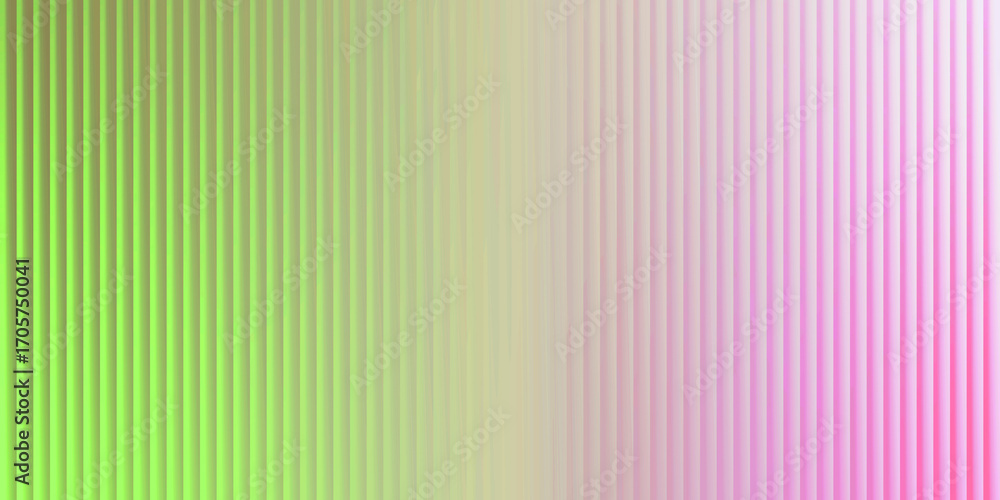 Obraz premium Vertical Ribbed Gradient Background Green to Pink abstract