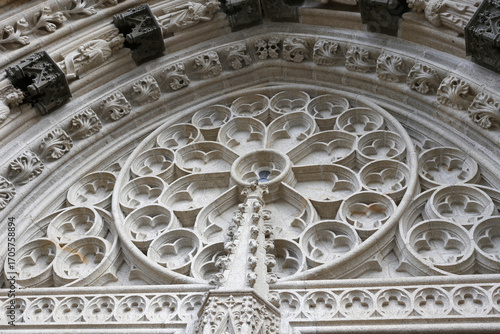 Canvas Print rosace de cathédrale