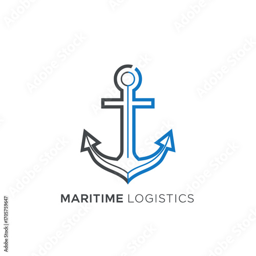 Anchor shipping cargo freight container import industry maritime transportation