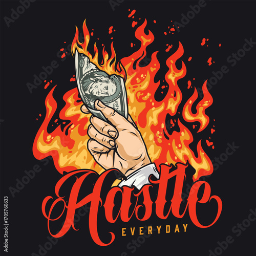 Flame and ambition blend in a powerful depiction