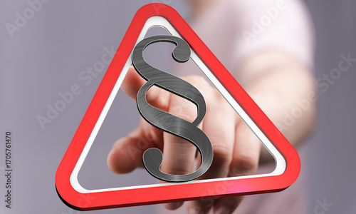 Stock photo of a hand point...