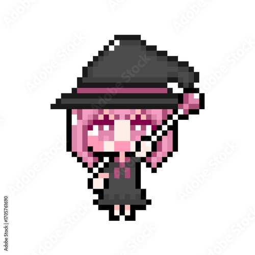 Pixel art girl 01 witch 03 (1)