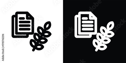 farm bill icon set in outline black and white style vector illustration