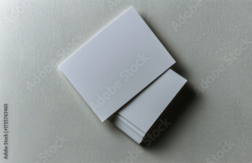 Blank Cards Stacked on a Subtle Textured Surface Ready for Creative Projects ...