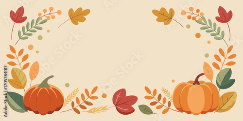 Thanksgiving, autumn background, thanksgiving day background festive autumn, empty space for text. 